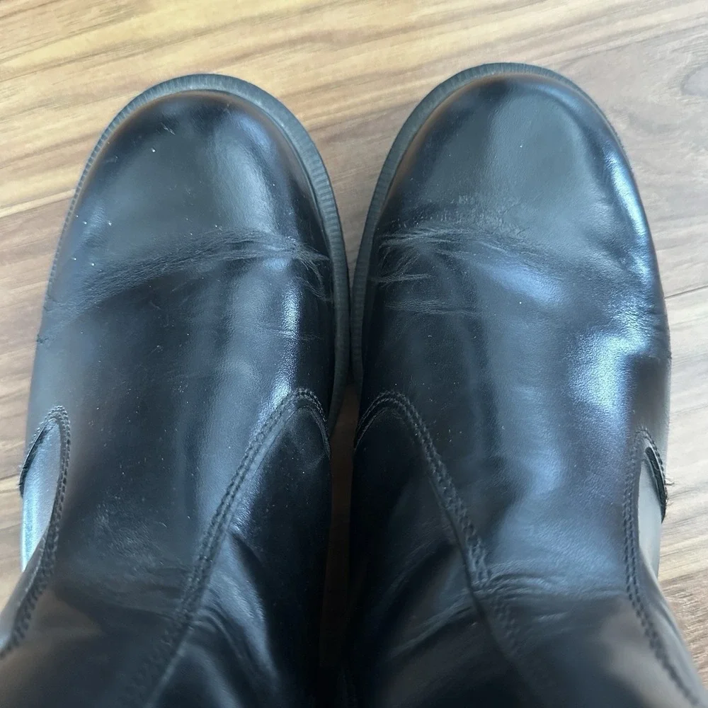 Vintage 90s Dr. Martens Chelsea Boots Mens 8 Black Leather 2976 Made England